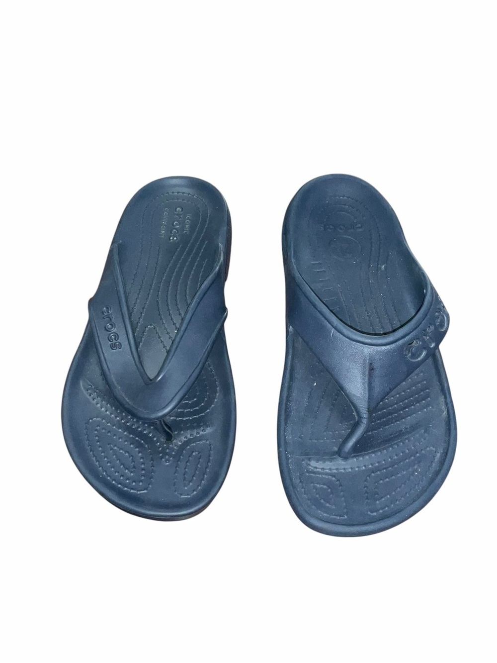 Crocs Navy Blue Flip Flops Thong Sandals Lightweight Women’s 10 Men’s 8